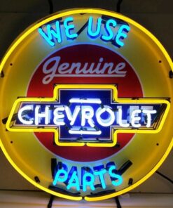 Chevrolet We use Parts Neon Sign