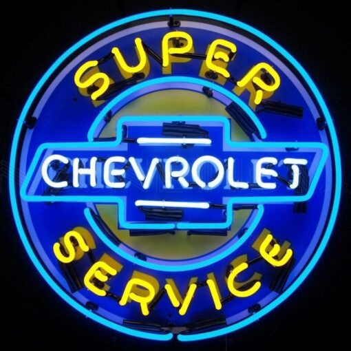 Neonetics 5CHEVYB | Chevrolet Super Service Neon Sign