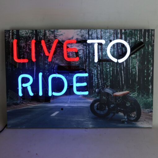 Live To Ride Neon Sign