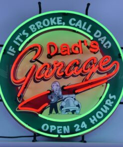 Dad's Garage Neon Sign