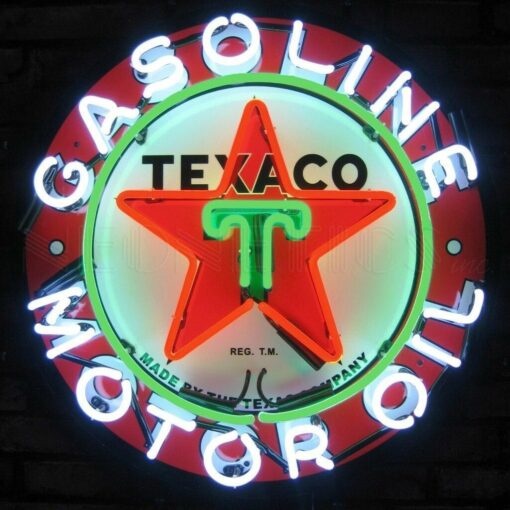 Texaco Fire Neon Sign
