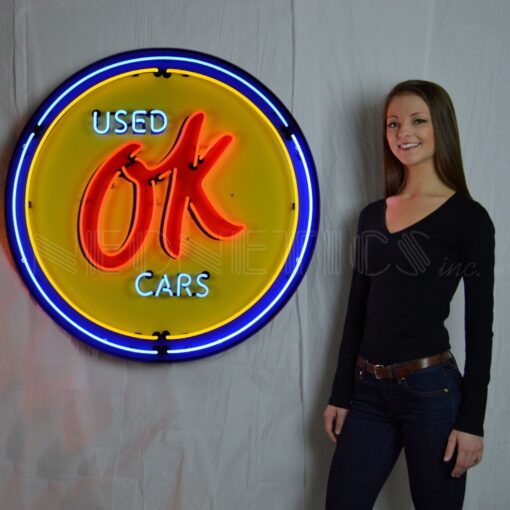 Ok Used Cars Neon Sign